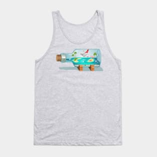 Cartoon Souvenir Bottle Tank Top